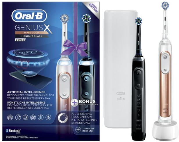 Oral-B Genius X 20900 Duopack elektromos fogkefe vásárlás, olcsó Oral-B  Genius X 20900 Duopack elektromos fogkefe árak, akciók