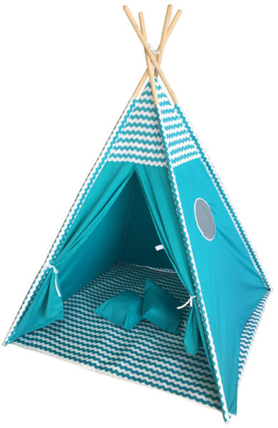 Teepee - kék égbolt mintás játszósátor
