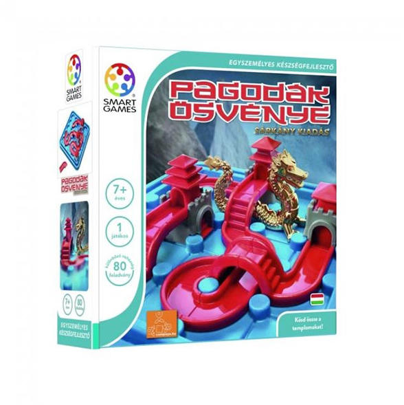SmartGames Pagodes - Gioco Da Tavolo Riflessione Con 80 Sfide, Edizione Drago, Multicolore - 3