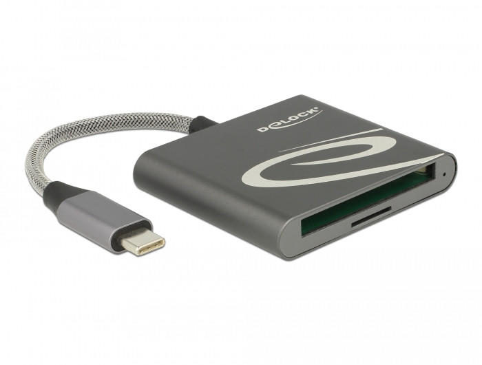 Delock USB Type-C kártyaolvasó Compact Flash vagy Micro SD  memóriakártyákhoz (91744) kártyaolvasó vásárlás, olcsó Delock USB Type-C  kártyaolvasó Compact Flash vagy Micro SD memóriakártyákhoz (91744) kártya  olvasó árak, akciók