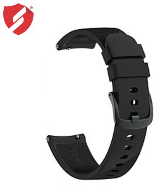 Curea 20mm Samsung Gear Sport, Gear S2, Galaxy Watch 42, Garmin  Venu/Vivomove silicon negru (Accesoriu ceas sport si smartwatch) - Preturi