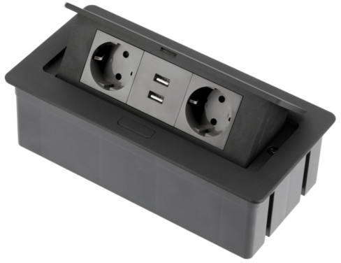 2 Plug + 2 USB AE-PBSUC2GS-53