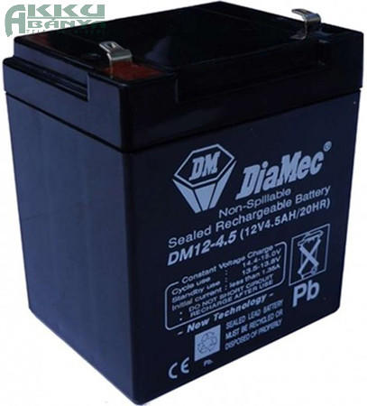 Vásárlás: DIAMEC 12V 4, 5Ah akkumulátor DM12-4.5 (D-100610) Szünetmentes  tápegység akkumulátor árak összehasonlítása, 12 V 4 5 Ah akkumulátor DM 12  4 5 D 100610 boltok