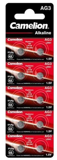 Camelion Baterie ceas alcalina AG3 LR41 1buc Camelion Germania (BA083997) ( Baterii de unica folosinta) - Preturi