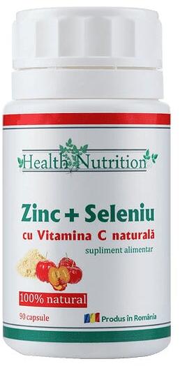 Zinc Seleniu si Vitamina C, 90 cps, Health Nutrition