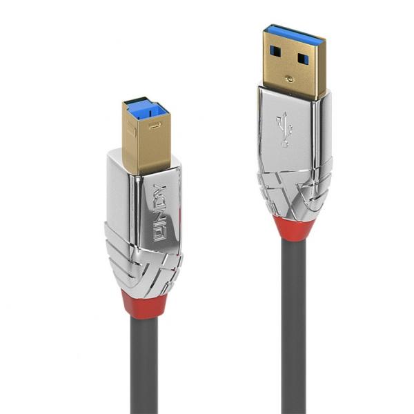 Lindy Cablu de imprimanta USB-A 3.0 la USB-B T-T Cromo Line 5m, Lindy  L36664 (L36664) (Cablu, conector) - Preturi