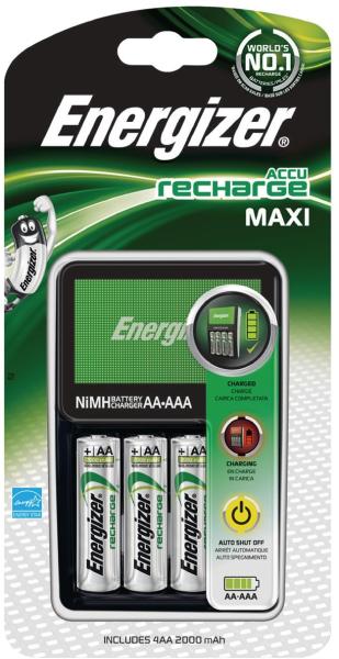 Vásárlás: Energizer Maxi akkutöltő (AA, AAA méretekhez) +4x2000 mAh AA akku  [EN-638582] Elemtöltő árak összehasonlítása, Maxi akkutöltő AA AAA  méretekhez 4 x 2000 mAh AA akku EN 638582 boltok