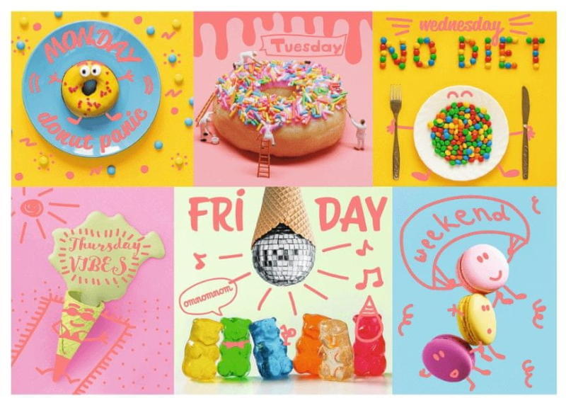 Neon Color Line - Sweet Week - Édes napok 1000 db-os (10580)