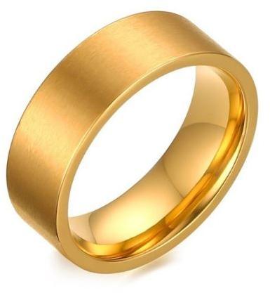 Vásárlás: Ékszerkirály Férfi karikagyűrű, széles, nemesacél, arany színű,  12-es méret (32833390998_4) Gyűrű árak összehasonlítása, Férfi karikagyűrű  széles nemesacél arany színű 12 es méret 32833390998 4 boltok