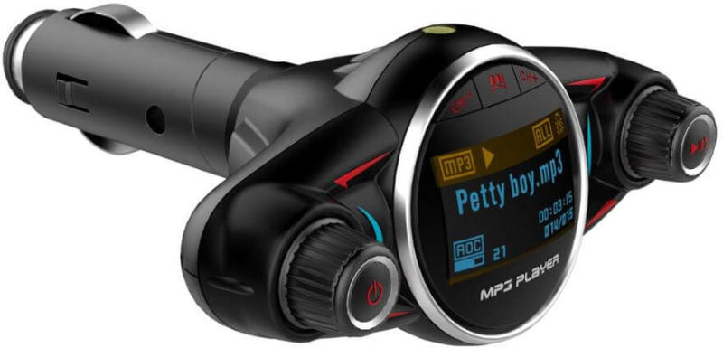 Gizmo FM трансмитер BT08 с Bluetooth, зарядно за кола, MP3 плеър - Цени,  евтини оферти за FM трансмитер Gizmo FM трансмитер BT08 с Bluetooth,  зарядно за кола, MP3 плеър