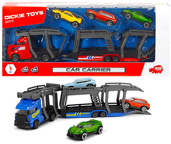 Vásárlás: Dickie Toys Autószállító kamion 28cm (203745008) Játékautó és  jármű árak összehasonlítása, Autószállító kamion 28 cm 203745008 boltok