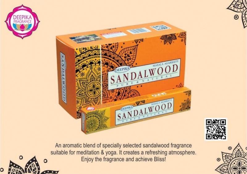 Betisoare parfumate Sandalwood - Deepika - Pur si Natural 100g (Betisor  parfumat) - Preturi