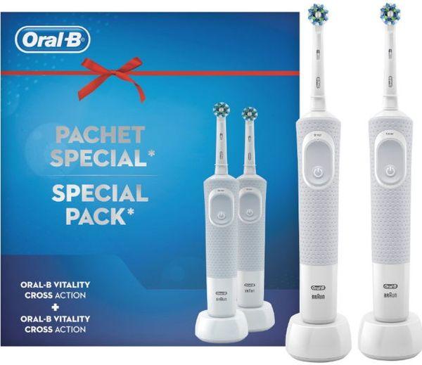 Oral-B 2x Vitality D100 elektromos fogkefe vásárlás, olcsó Oral-B 2x  Vitality D100 elektromos fogkefe árak, akciók