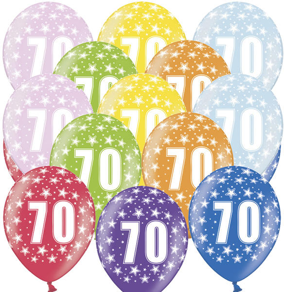 Lufi, nagy csomag, évszámos (70), metál, 50 db/cs/vegyes színekben