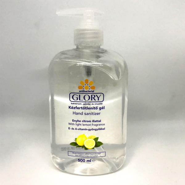 Vásárlás: Glory Kézfertőtlenítő gél citrom illattal 500 ml Kézfertőtlenítő  árak összehasonlítása, Kézfertőtlenítőgélcitromillattal500ml boltok