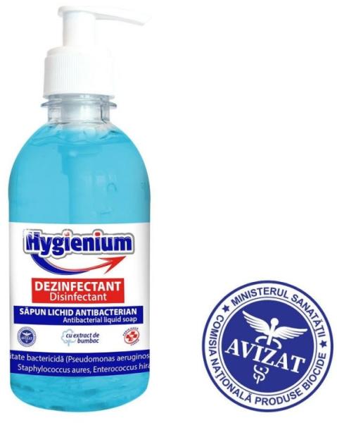 Hygienium Sapun lichid dezinfectant Hygienium 300ml (avizat Ministerul  Sanatatii) (HYG60300) (Sapun lichid, sapun) - Preturi