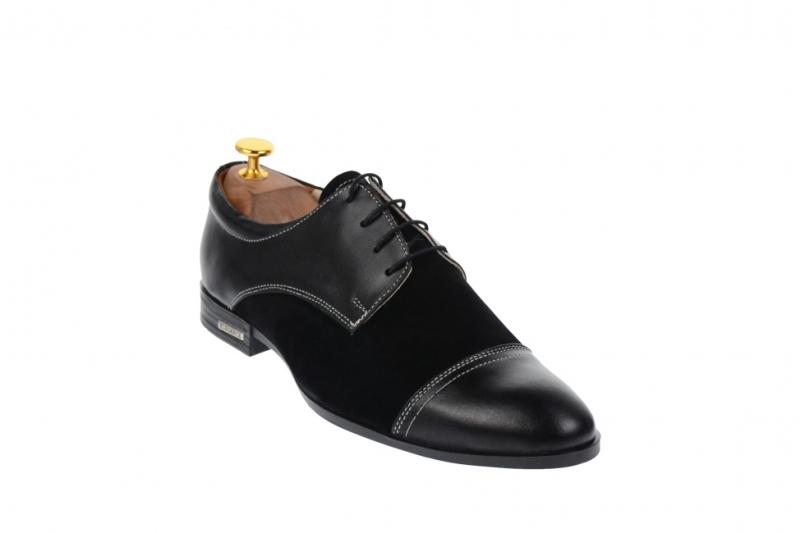 Made In Romania Oferta marimea 42, 44, pantofi barbati eleganti din piele  naturala L959NBENY - ciucaleti (Pantof barbati) - Preturi