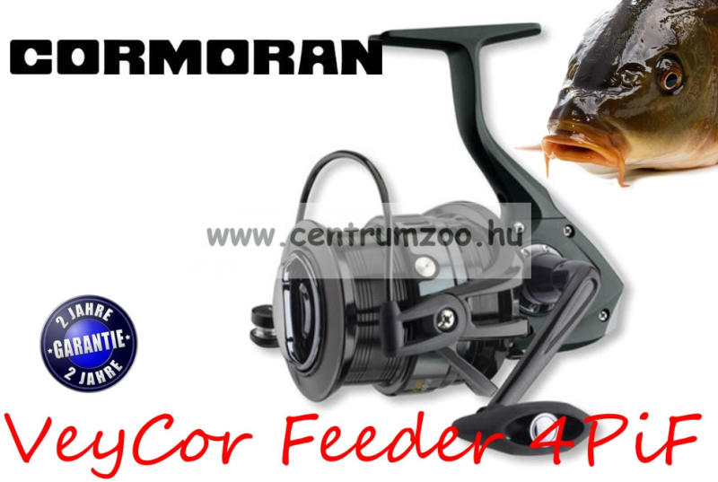 Mulinello Da Pesca Cormoran VeyCor BR 4PiF - Modello 3000, 5.1:1, 3 Cuscinetti, Bobina In Alluminio, Per Pesca A Ruota Libera (trota, Barbo, Carpa)