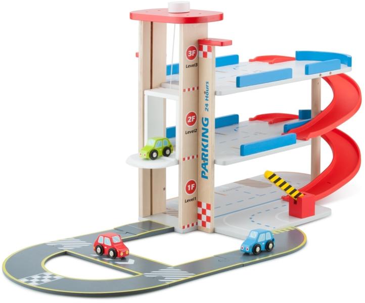 New Classic Toys Garaj cu pista si 3 masini (Jucarie circuit autostrada) -  Preturi