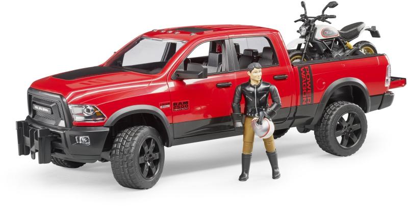 RAM 2500 Power Wagon, Ducati Desert Sled motorkerékpár versenyzővel (02502)