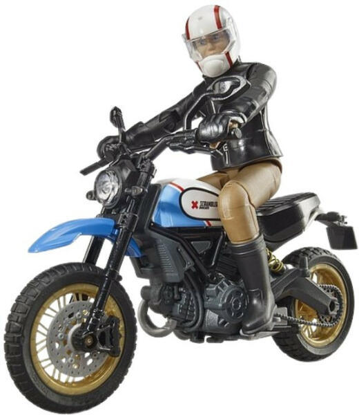 Scrambler Ducati Desert Sled motorkerékpár vezetővel (63051)