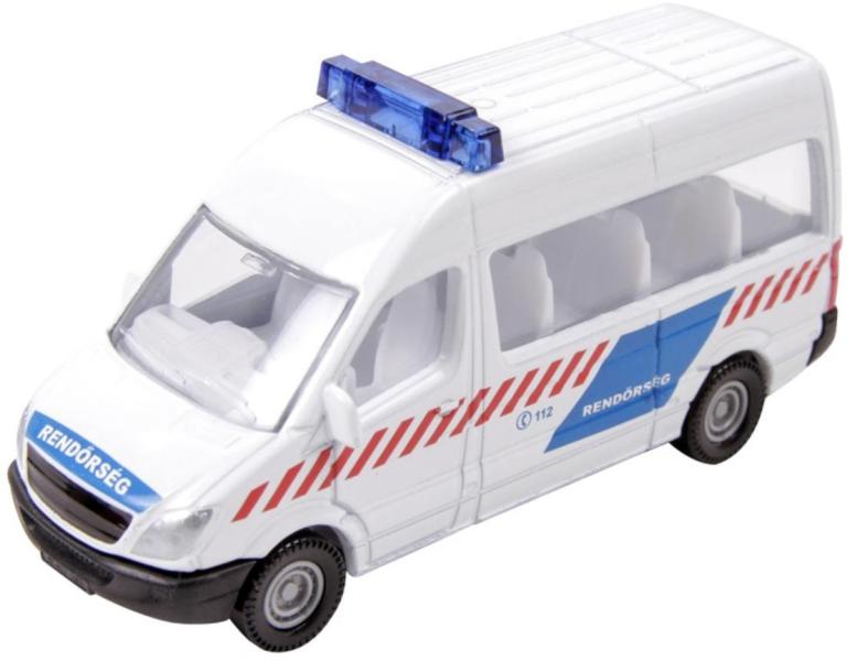 Mercedes-Benz rendőr kisbusz (8cm) (66982)