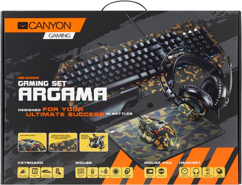 Vásárlás: CANYON 4in1 Gaming Set (CND-SGS03) Billentyűzet és egér szett  árak összehasonlítása, 4 in 1 Gaming Set CND SGS 03 boltok