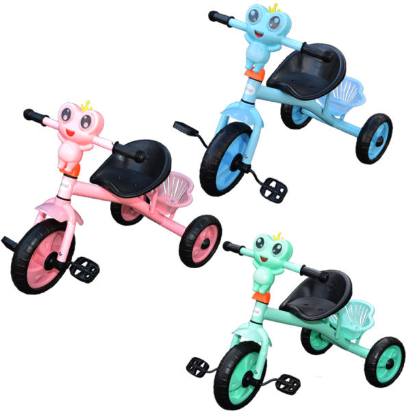 Tricicleta cu pedale pentru copii, lumini si sunete - Broscuta zambitoare  (NBN000S-335) (Tricicleta) - Preturi