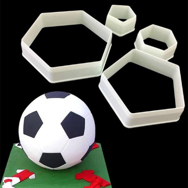 Set 4 decupatoare hexagon si pentagon (Forma prajituri si ustensile pentru  gatit) - Preturi
