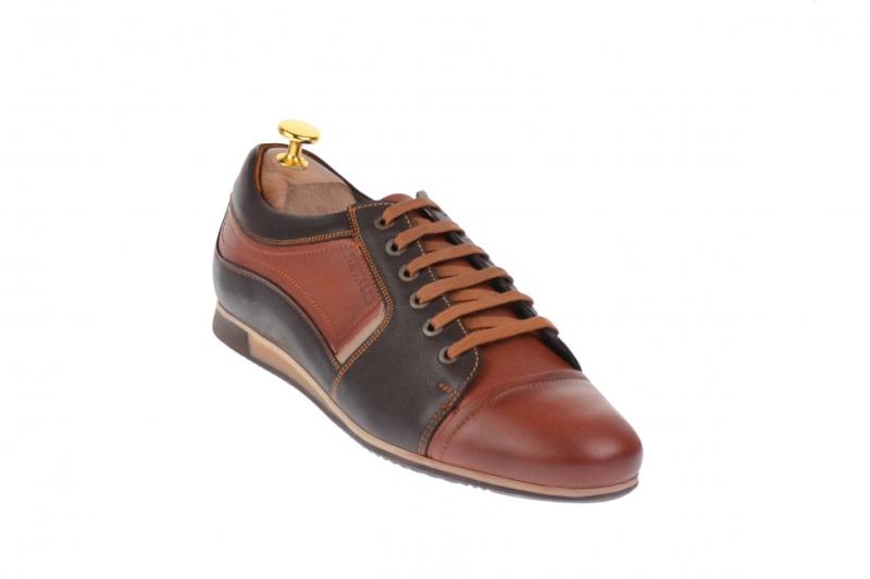 NEVALIS Pantofi barbati casual din piele naturala, maro, 854M Fabricat in  ROMANIA (Pantof barbati) - Preturi
