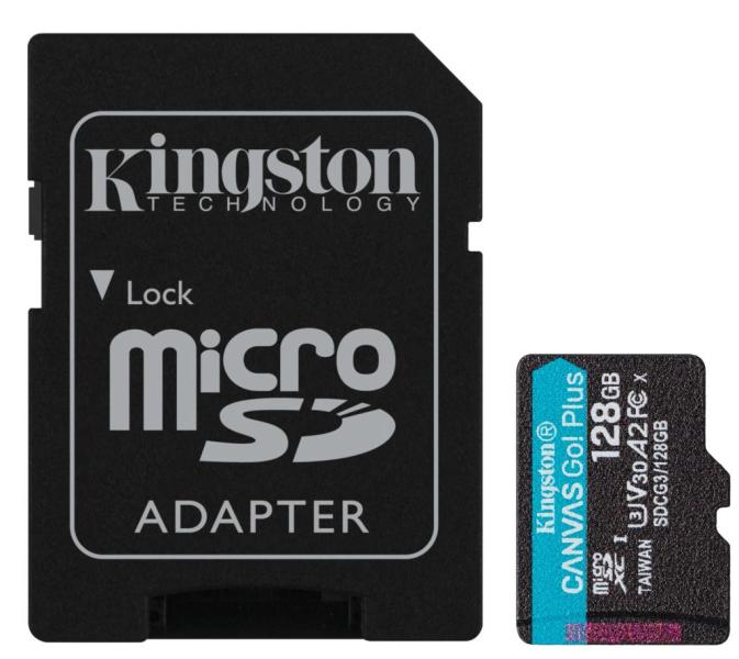 Vásárlás: Kingston microSDXC Canvas Go Plus 128GB C10/UHS-I/U3/A2  SDCG3/128GB, eladó Memóriakártya, olcsó memory card árak