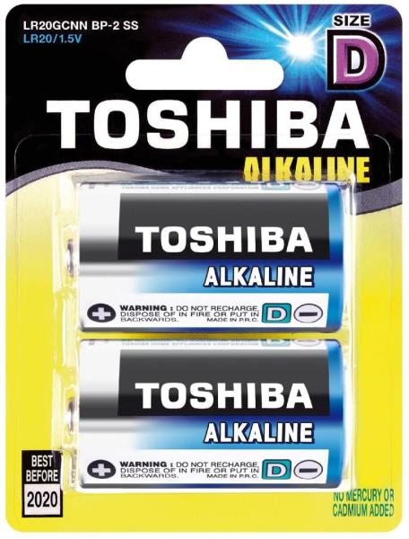 Toshiba Set 2 baterii alcaline Toshiba, R20 D (Baterii de unica folosinta)  - Preturi