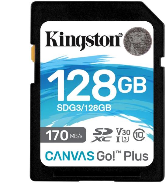 Vásárlás: Kingston SDXC Canvas Go Plus 170R 128GB U3/V30 SDG3/128GB, eladó  Memóriakártya, olcsó memory card árak
