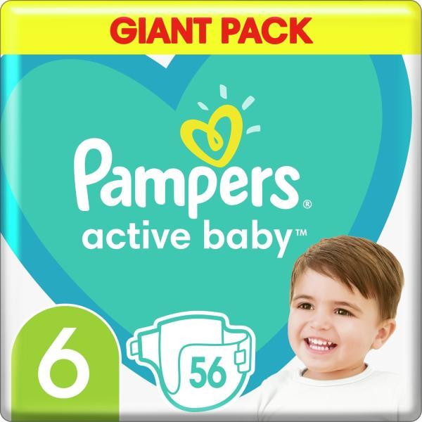 Vásárlás: Pampers Active Baby 6 Extra Large 56db Pelenka árak  összehasonlítása, Active Baby 6 Extra Large 56 db boltok