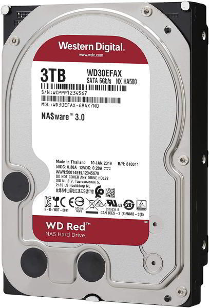 Western Digital WD Red 3.5 3TB 5400rpm 256MB SATA3 (WD30EFAX