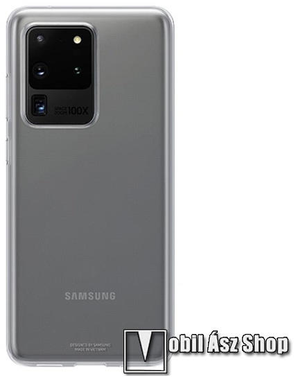 Szilikon védő tok / hátlap - ULTRAVÉKONY! - ÁTLÁTSZÓ - SAMSUNG Galaxy S20  Ultra (SM-G988F) / SAMSUNG Galaxy S20 Ultra 5G (SM-G988)