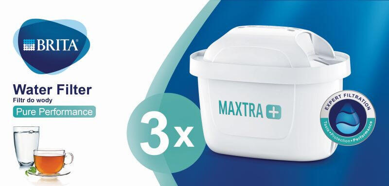 BRITA Filtru de apa Maxtra Plus Pure Performance 3 buc (BRITA MAXTRA Pure  3szt.) (Rezerva filtru cana) - Preturi