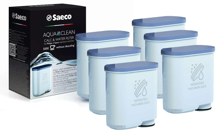 Saeco 6 db-os Saeco AquaClean CA6903/00 kávéfőző vízlágyító vízszűrő  konyhai gép kiegészítő vásárlás, olcsó Saeco 6 db-os Saeco AquaClean  CA6903/00 kávéfőző vízlágyító vízszűrő árak, akciók