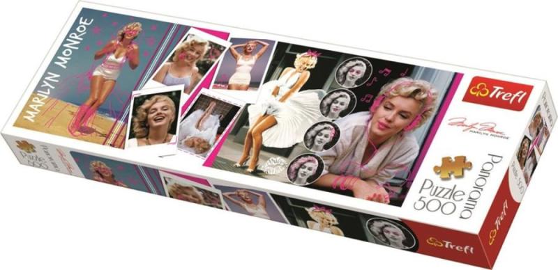 Panoráma puzzle - Marilyn Monroe montázs 500 db-os (29509)