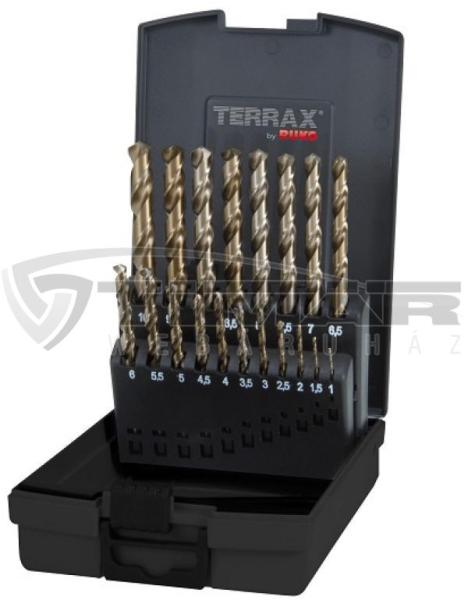 Vásárlás: Terrax A215214RO Csigafúró készlet 19 részes, HSSE-Co5 1, 0-10,  0mm (0, 5mm) (A215214RO) Fúrószár árak összehasonlítása, A 215214 RO  Csigafúró készlet 19 részes HSSE Co 5 1 0 10 0 mm 0 5 mm A 215214 RO boltok