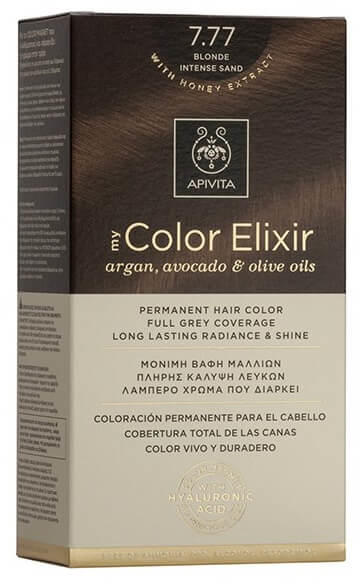 APIVITA My Color Elixir Vopsea de păr nr. 7.77 Nisip intens de blondă  (Vopsea de par) - Preturi