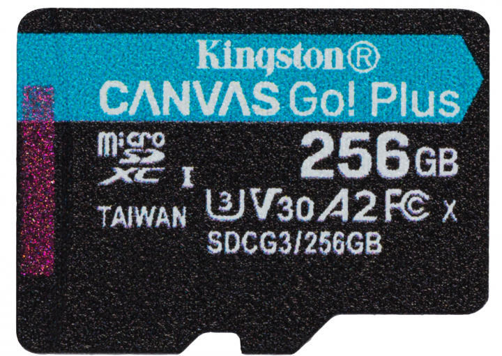 microSDXC Canvas Go Plus 256GB UHS-I/U3/V30/A2 SDCG3/256GBSP