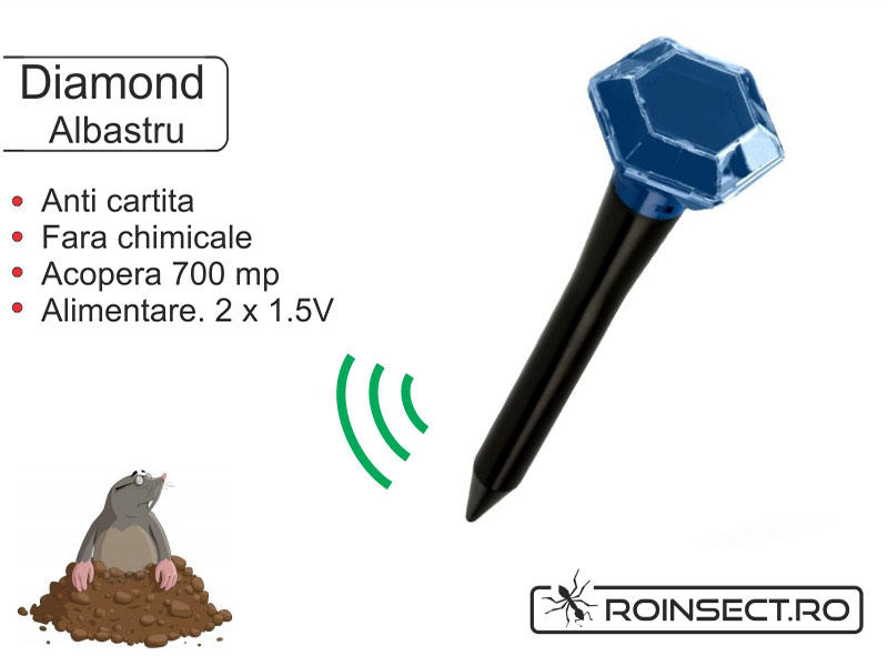 Solar Diamond Aparat anti-cartita Diamond, albastru (acopera 700 mp) (Aparat  antidaunatori, capcana pentru animale) - Preturi