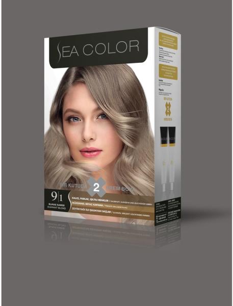 LILA Cosmetics крем боя за коса Sea Color 9.1 Diamond Blonde Бои за коса,  оцветители за коса Цени, оферти и мнения, списък с магазини, евтино LILA  Cosmetics крем боя за коса Sea
