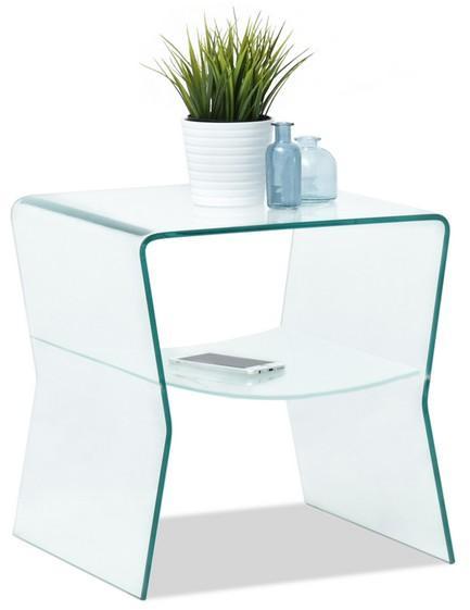 Vásárlás: VOX bútor SPINEL S asztalka, polcos, hajlított üveg  Dohányzóasztal árak összehasonlítása, SPINEL S asztalka polcos hajlított  üveg boltok