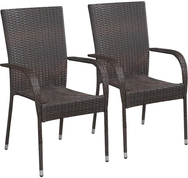 Vásárlás: vidaXL Rakásolható polyrattan kültéri szék (44237) Kerti szék  árak összehasonlítása, Rakásolható polyrattan kültéri szék 44237 boltok