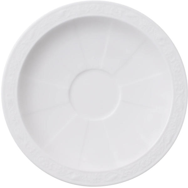 V&B White Pearl alátét eszpresszós csészéhez 13cm