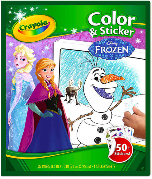 Crayola: Jégvarázs 2 színező, kifestő és matricázó füzet - többféle (04-5864)