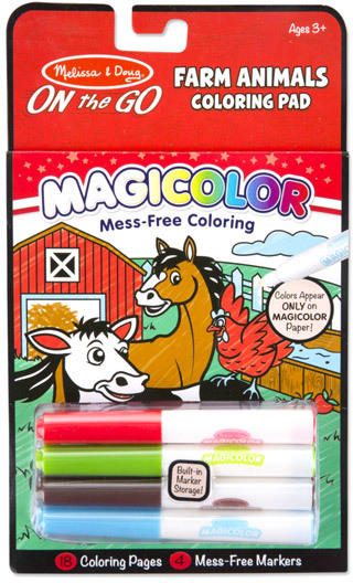 Melissa and Doug: mágikus színező füzet, farm állatok (9126)