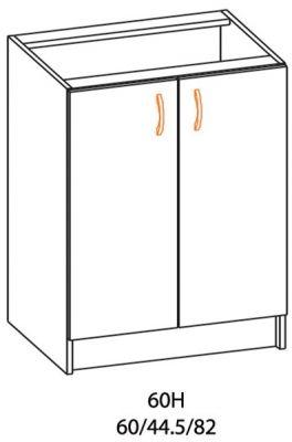 ЕВРОМАР Долен кухненски шкаф 60Н 60 см (5958) Модулни кухненски шкафове Цени,  оферти и мнения, списък с магазини, евтино ЕВРОМАР Долен кухненски шкаф 60Н  60 см (5958)